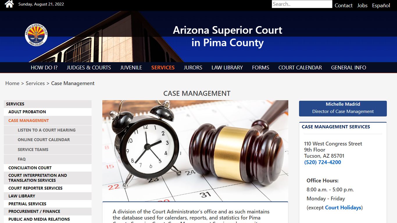 Case Management - Pima County, Arizona